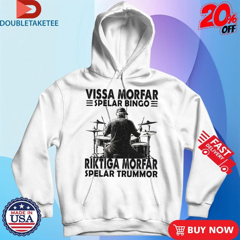 Official Vissa Morfar Spelar Bingo Riktiga Morfar Spelar Trummor Shirts