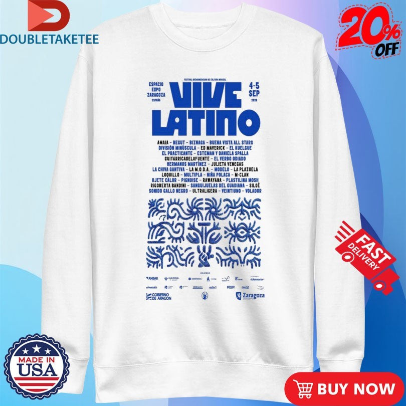 Official Vive Latino Espacio Expo Zaragoza September 4-5 2026 Shirts