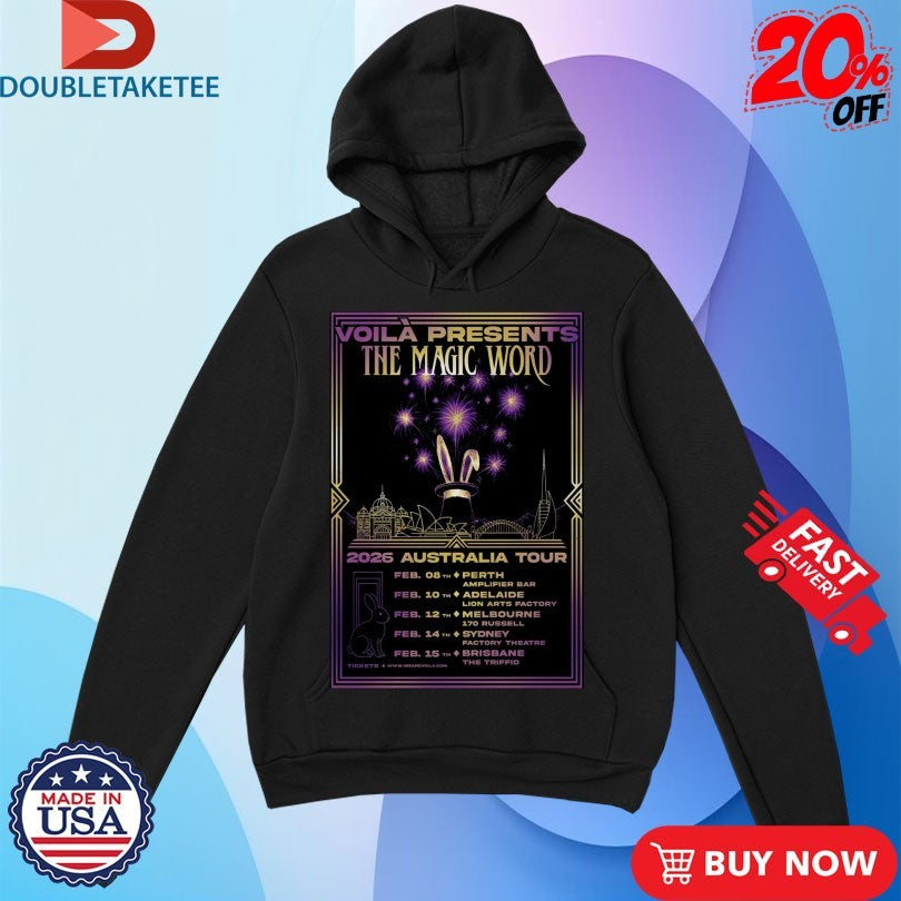 Official Voilà The Magic World 2026 Australia Tour Shirts