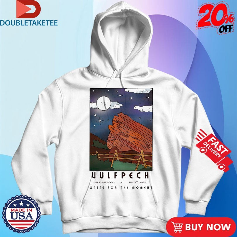 Official Vulfpeck Waste For The Moment July 5 2025 Red Rocks Shirts