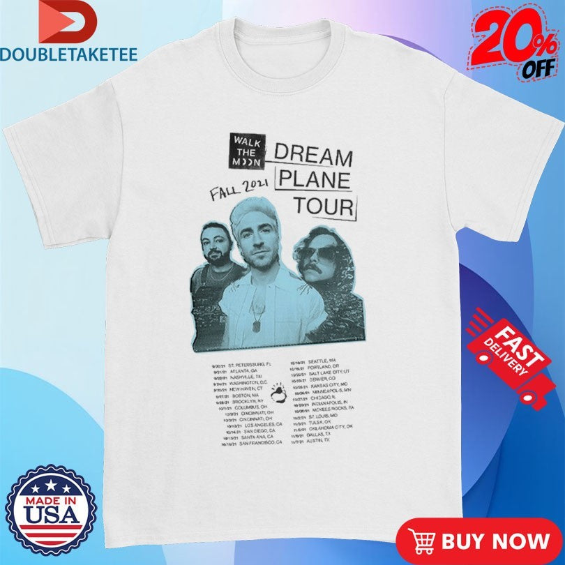 Official Walk The Moon Dream Plane Tour Fall 2021 Shirts