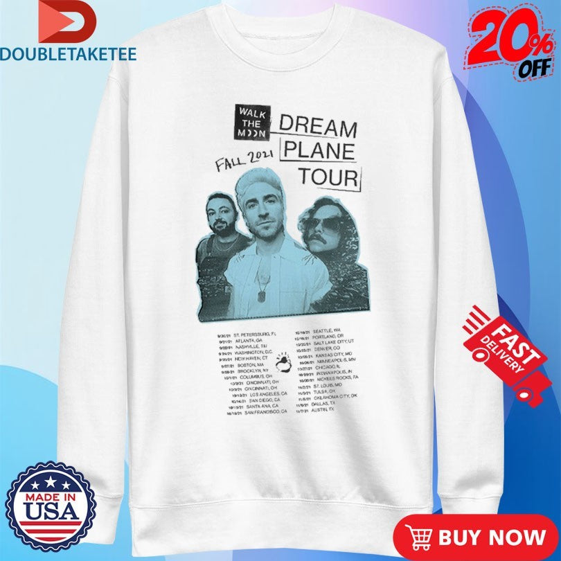 Official Walk The Moon Dream Plane Tour Fall 2021 Shirts