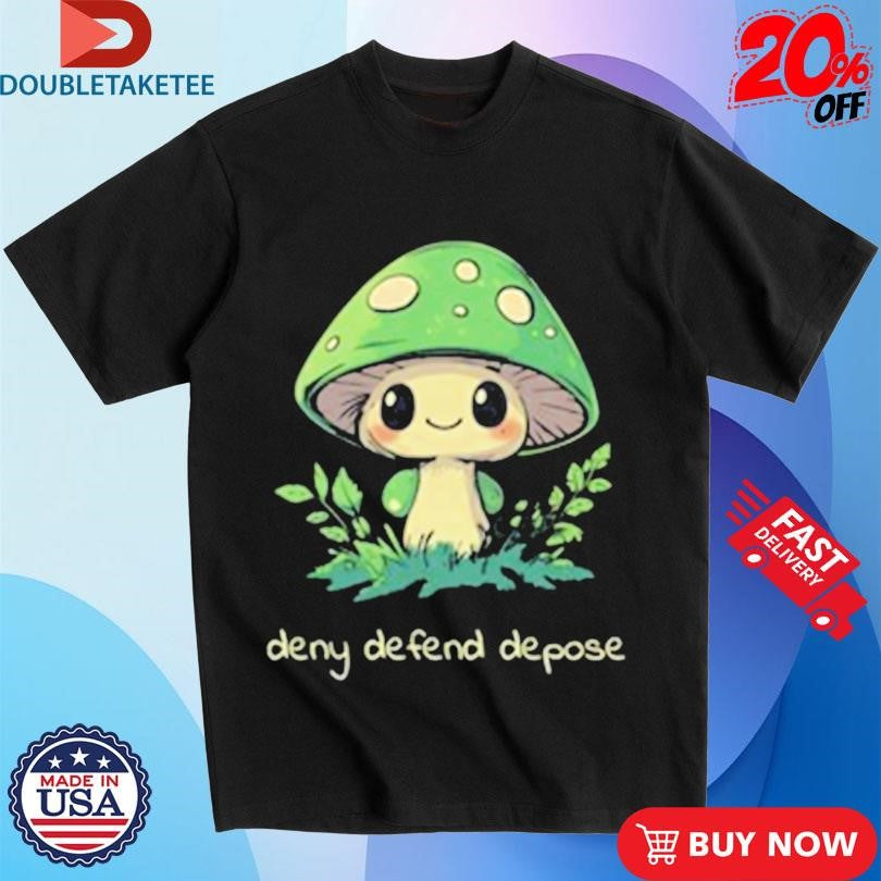Official Walter Masterson Deny Defend Depose Mushroom Luigi Mangione Shirts