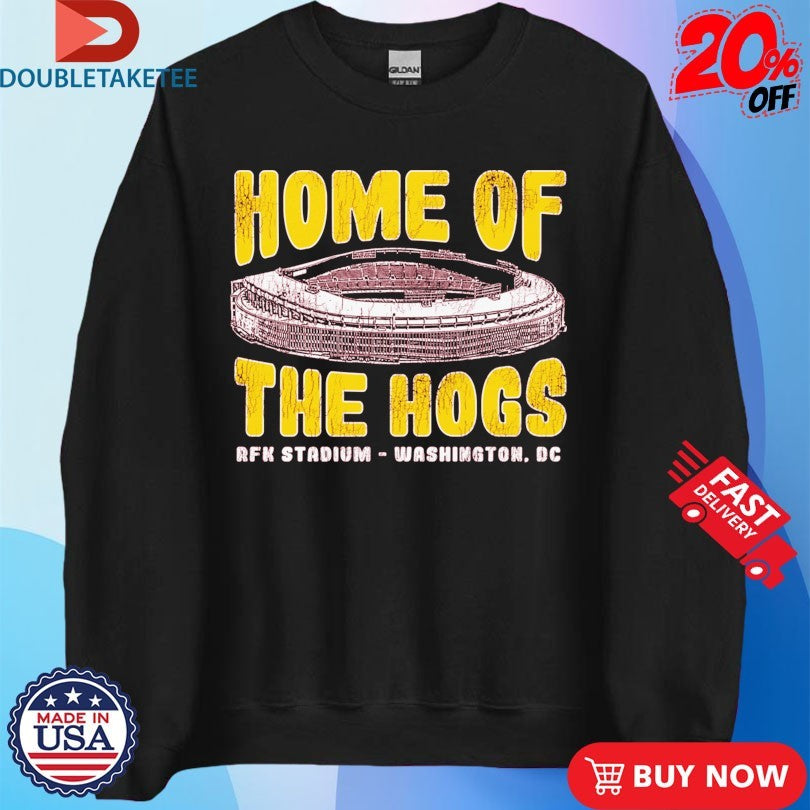 Official Washington Commanders Home Of The Hogs RFK Stadium Shirts