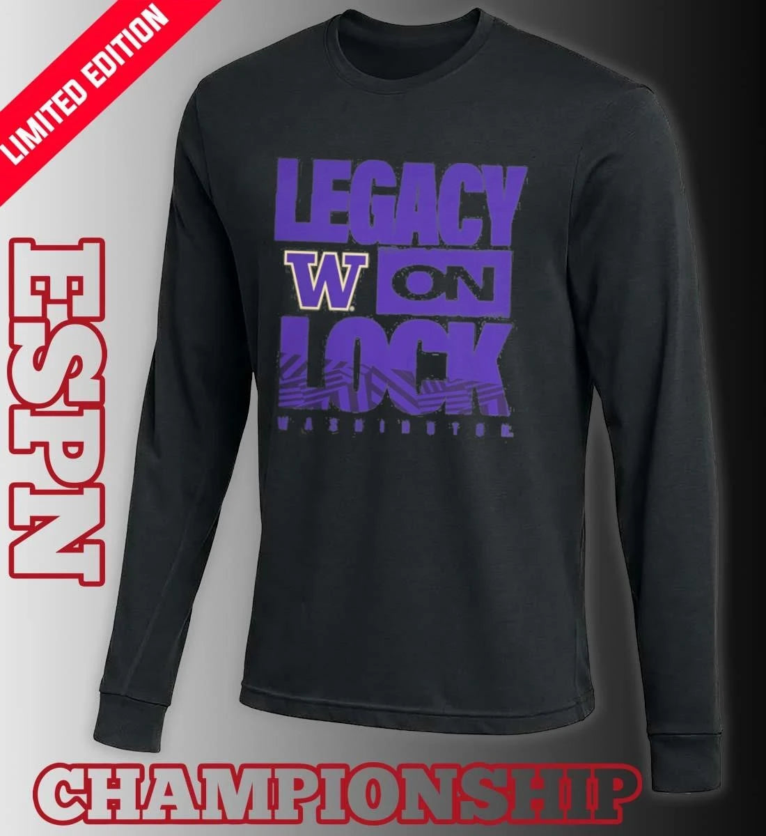 Official Washington Huskies 2026 Legacy On Lock March Madness Shirt