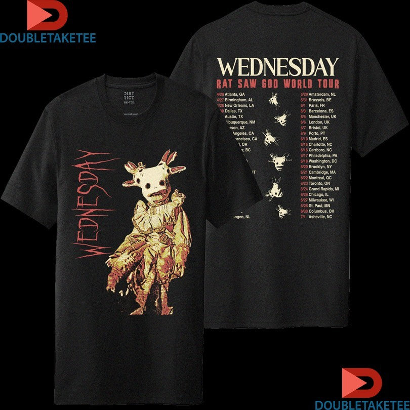 Official Wednesday Rat Saw God World Tour 2025 Dates Shirts
