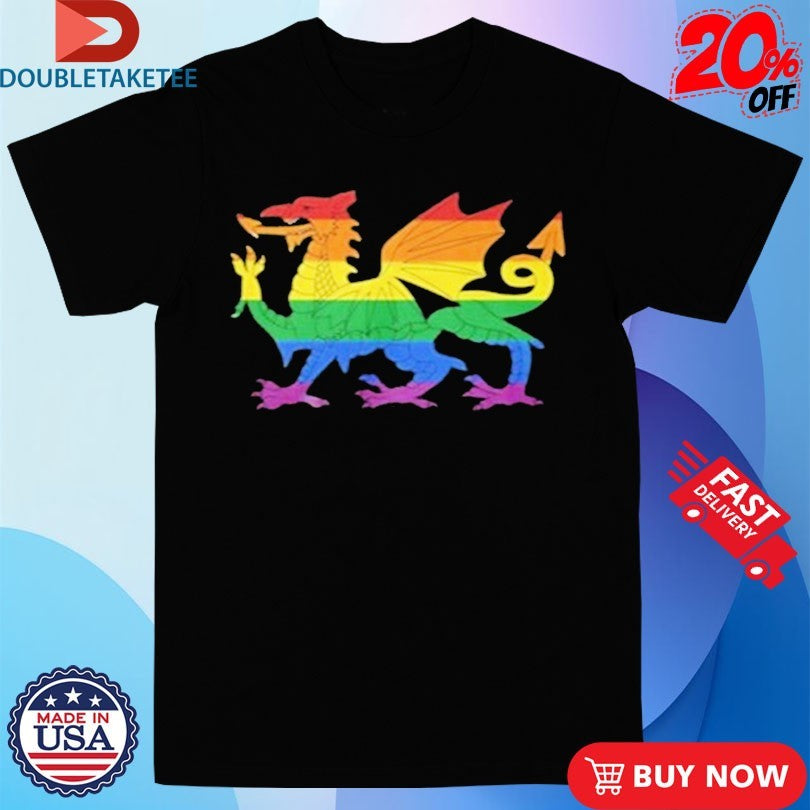 Official Welsh Pride Rainbow Dragon Shirts