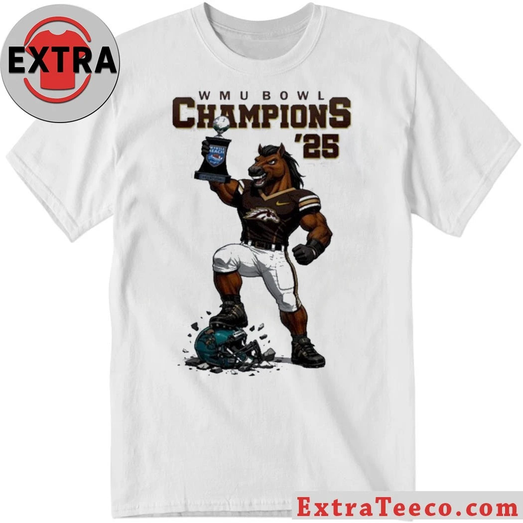 Official Western Michigan WMU Broncos will win the 2025 Myrtle Beach Bowl Logo T-Shirt