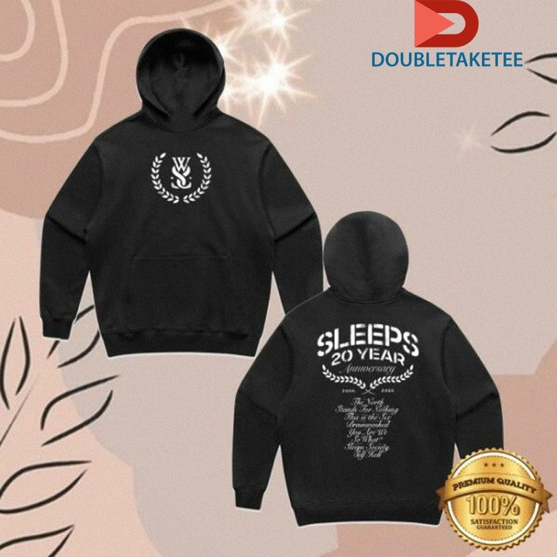 Official While She Sleeps 20 Years Anniversary Shirts