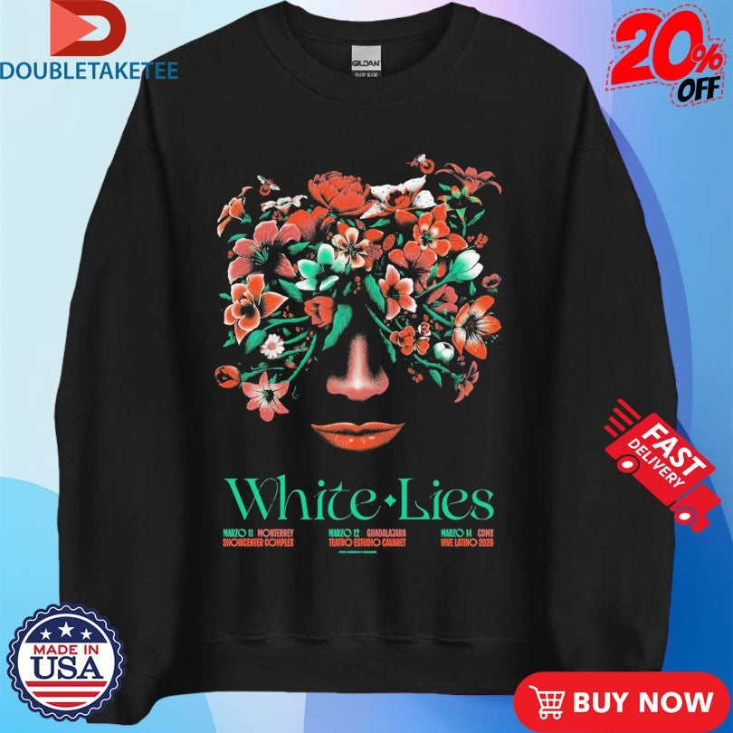 Official White Lies Mar 14 2926 Vivi Latino Flower Shirts