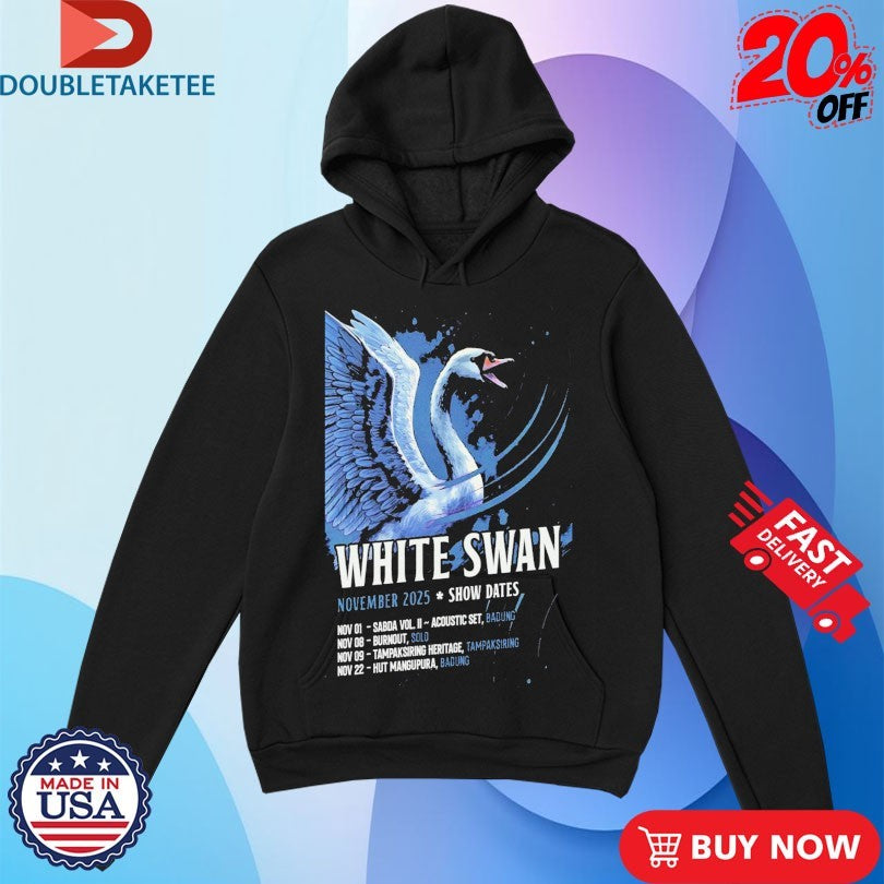 Official White Swan November 2025 Tour Show Dates Shirts
