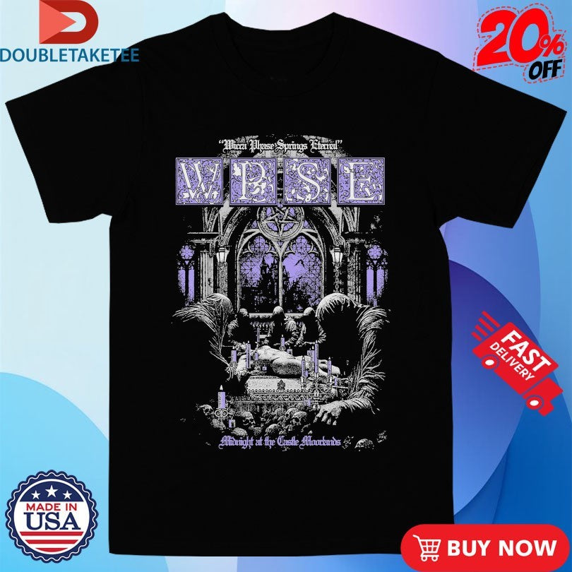 Official Wicca Phase Springs Eternal Midnight At The Castle Moorlands Candle Shirts