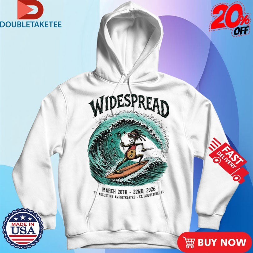 Official Widespread March 20th-22nd 2026 St Augustine Amphitheatre Surf Shirts