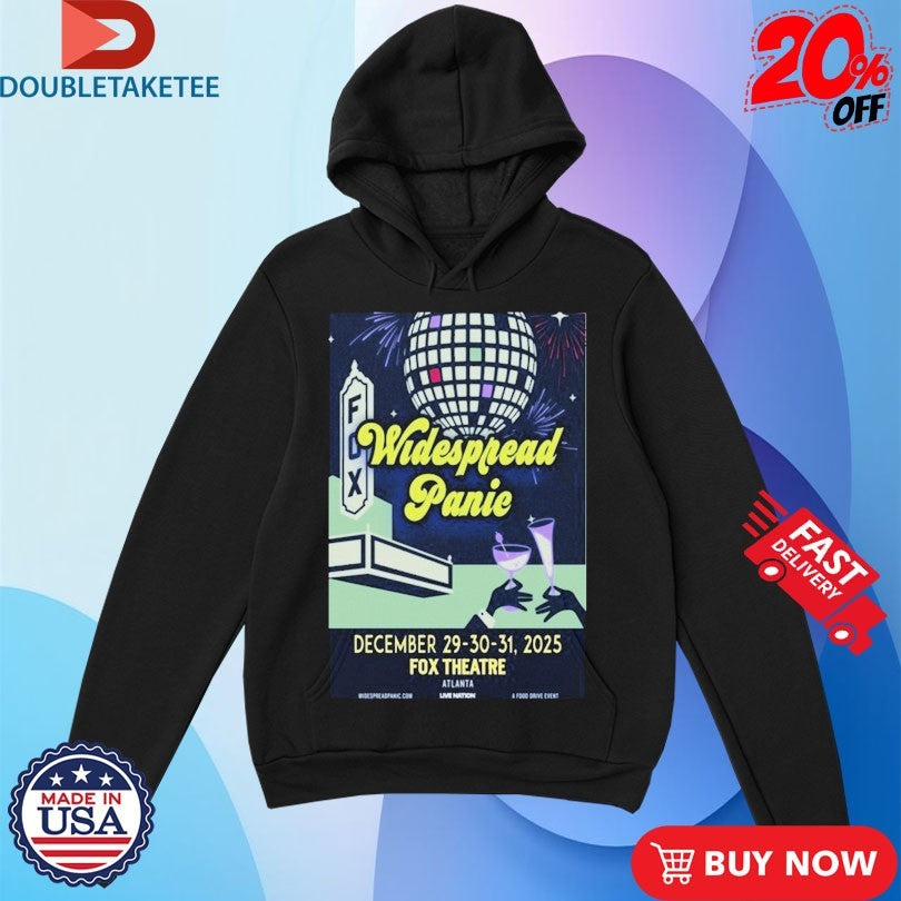 Official Widespread Panic Fox Theatre Dec 29-31 2025 Atlanta Shirts