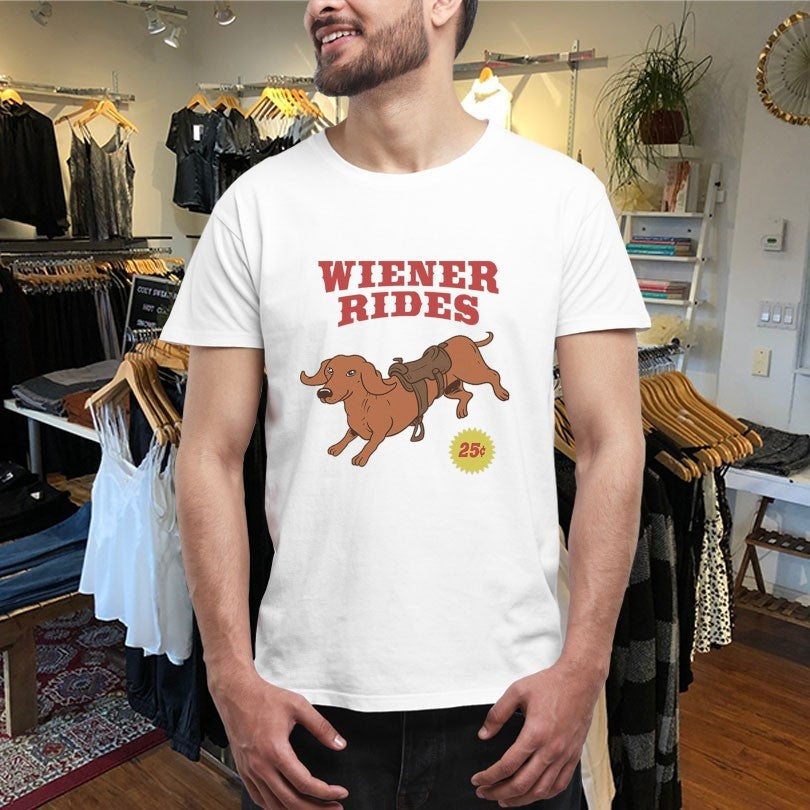 Official Wiener Rides Dog Shirts