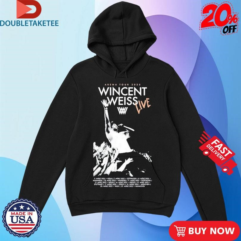 Official Wincent Weiss Live Arena Tour 2025 Shirts