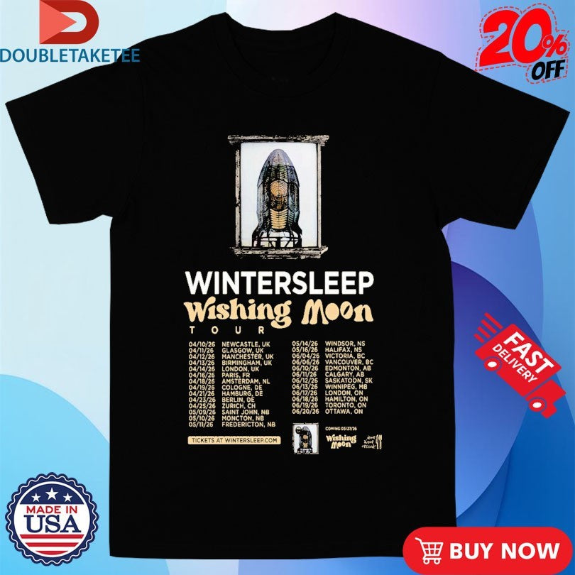 Official Wintersleep Wishing Moon Tour 2026 Shirts