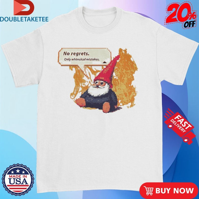 Official Wizard No Regrets Only Whimsical Mistakes Flames Shirts