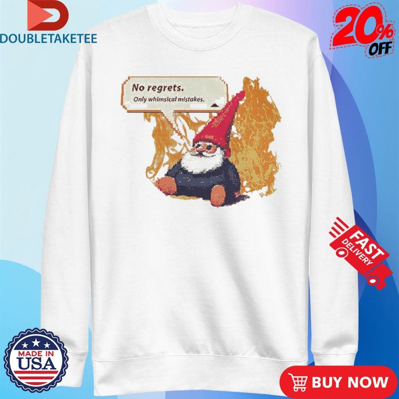 Official Wizard No Regrets Only Whimsical Mistakes Flames Shirts
