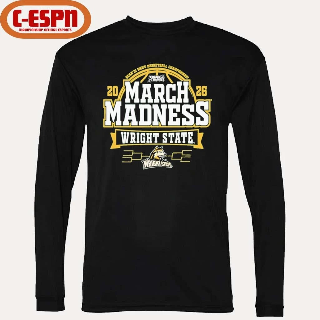 Official Wright State Raiders 2026 Men’s Basketball March Madness Bound Shirt