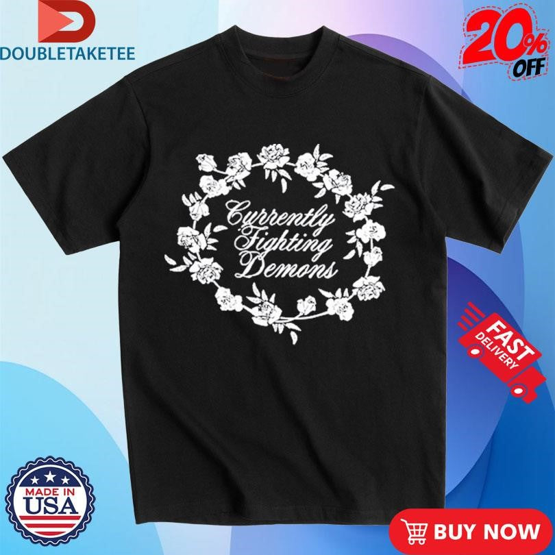 Official XPLR Sam And Colby Currently Fighting Demons Floral Note Shirts