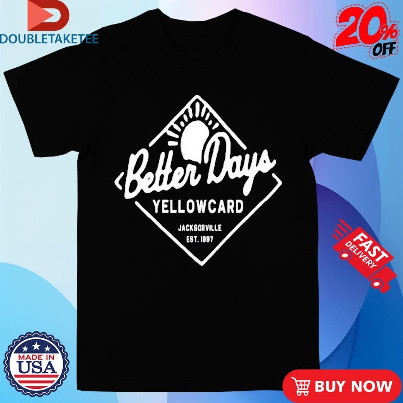 Official Yellowcard Better Days Jacksonville Est 1997 T-Shirts