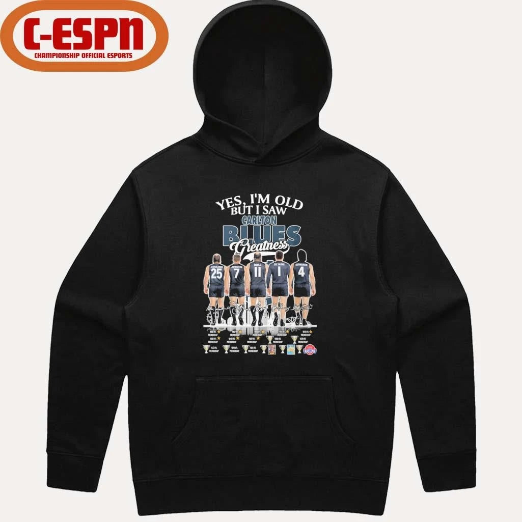Official Yes, I’m Old But I Saw Carlton Blues Greatness Shirt
