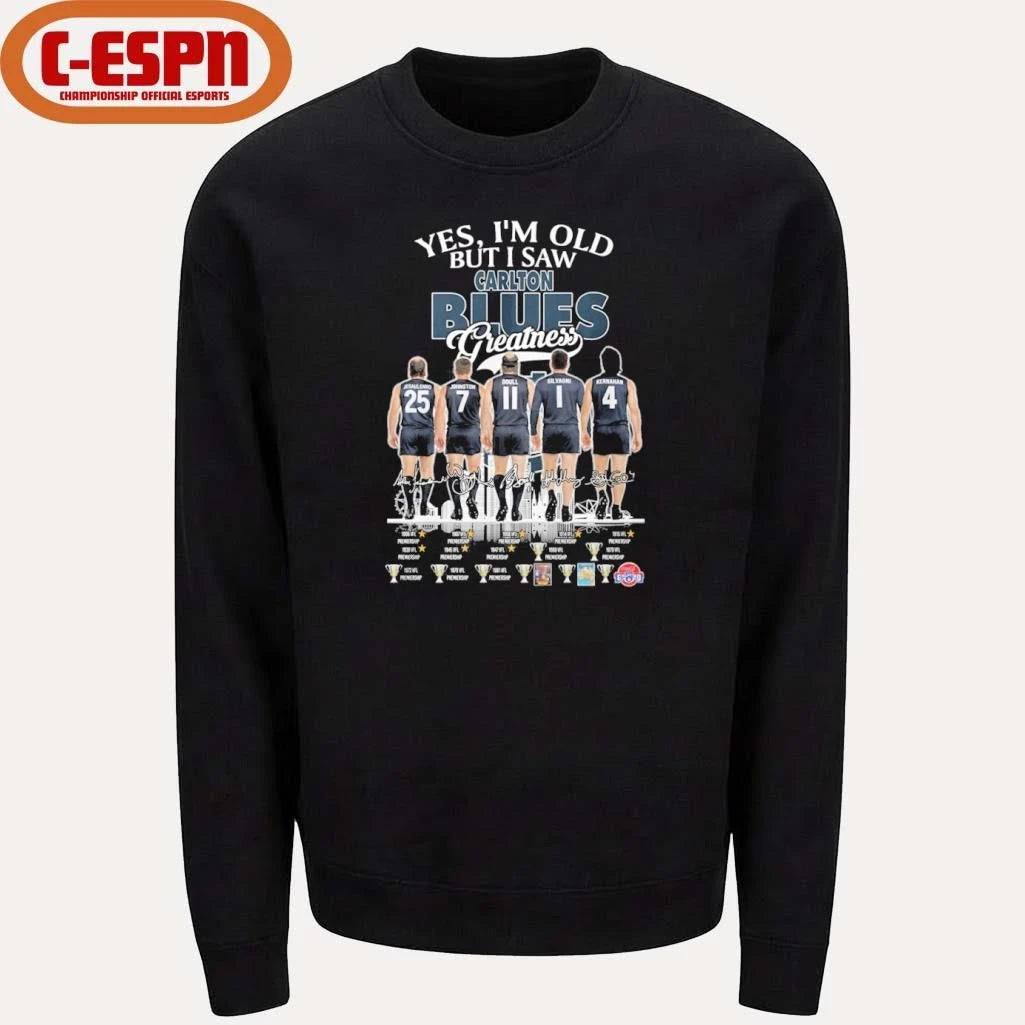 Official Yes, I’m Old But I Saw Carlton Blues Greatness Shirt