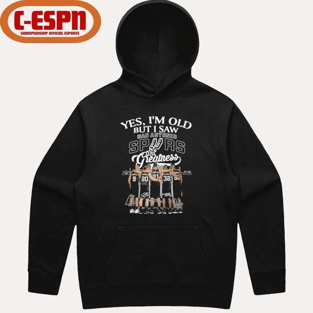Official Yes, I’m Old But I Saw San Antonio Spurs Basketball Greatness Shirt