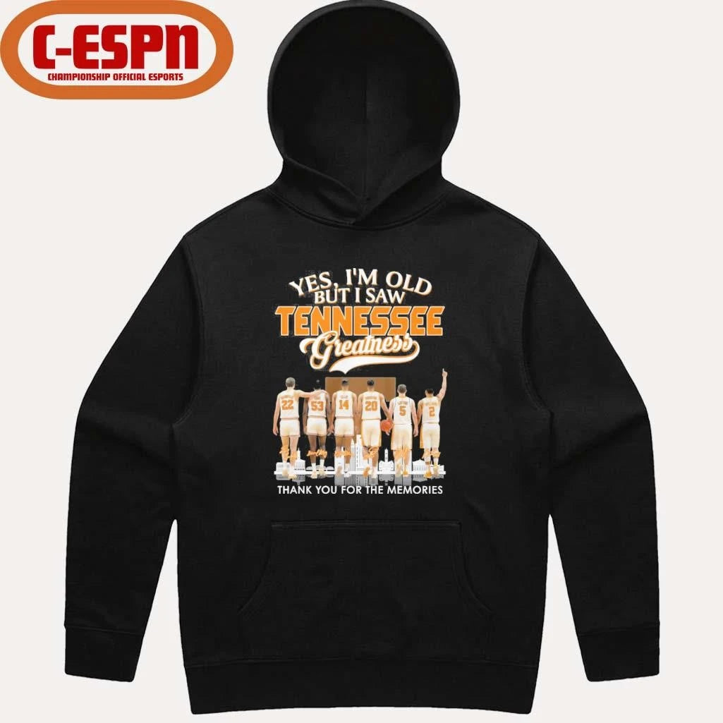 Official Yes, I’m Old But I Saw Tennessee Men’s Basketball Greatness T-Shirt