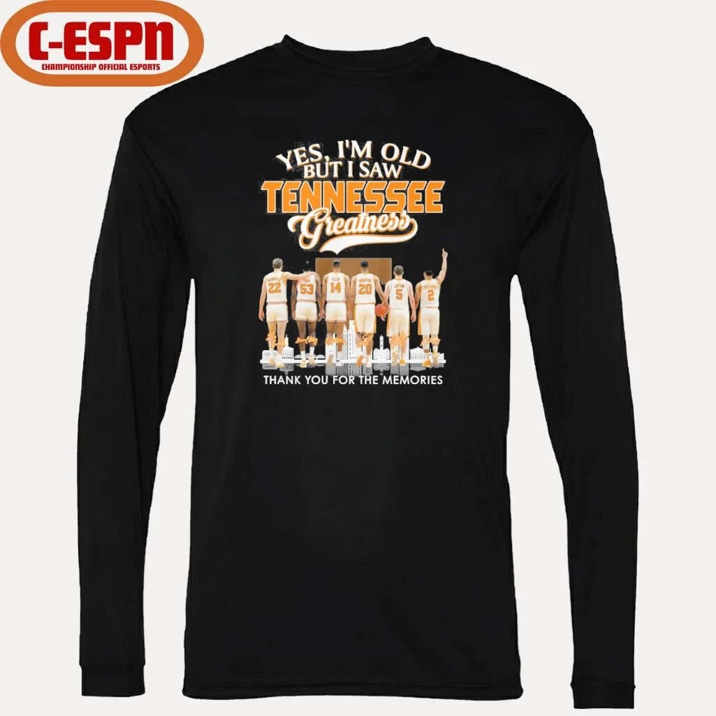 Official Yes, I’m Old But I Saw Tennessee Men’s Basketball Greatness T-Shirt