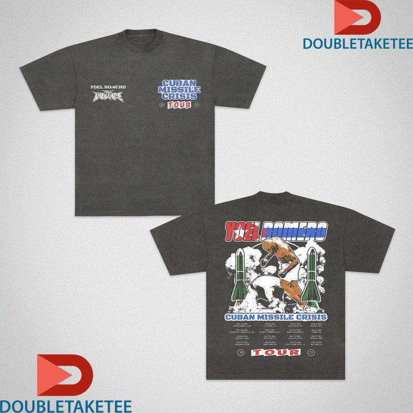 Official Yoel Romero Cuban Missile Crisis Tour 2025 Full Violence Rockets Shirts