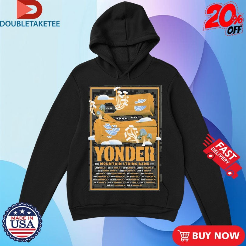 Official Yonder Mountain String Band 2026 Winter Tour Shirts