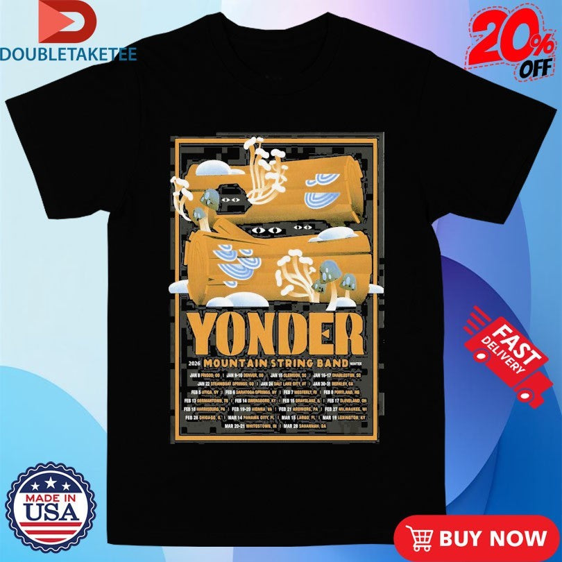 Official Yonder Mountain String Band 2026 Winter Tour Shirts