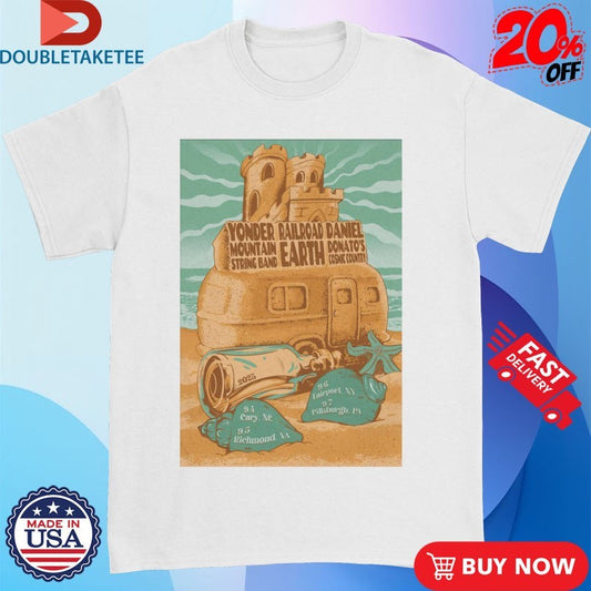 Official Yonder Mountain String Band, Daniel Donato, Railroad Earth Tour 2025 Shirts