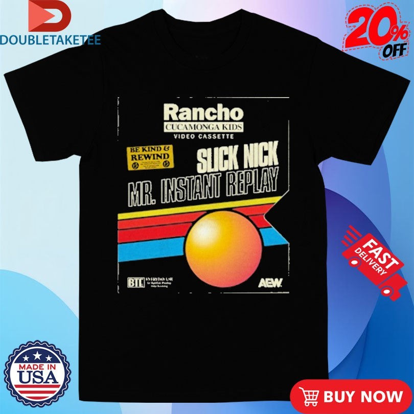 Official Young Bucks Slick Nick Mr Instant Repley Tape Traders Shirts