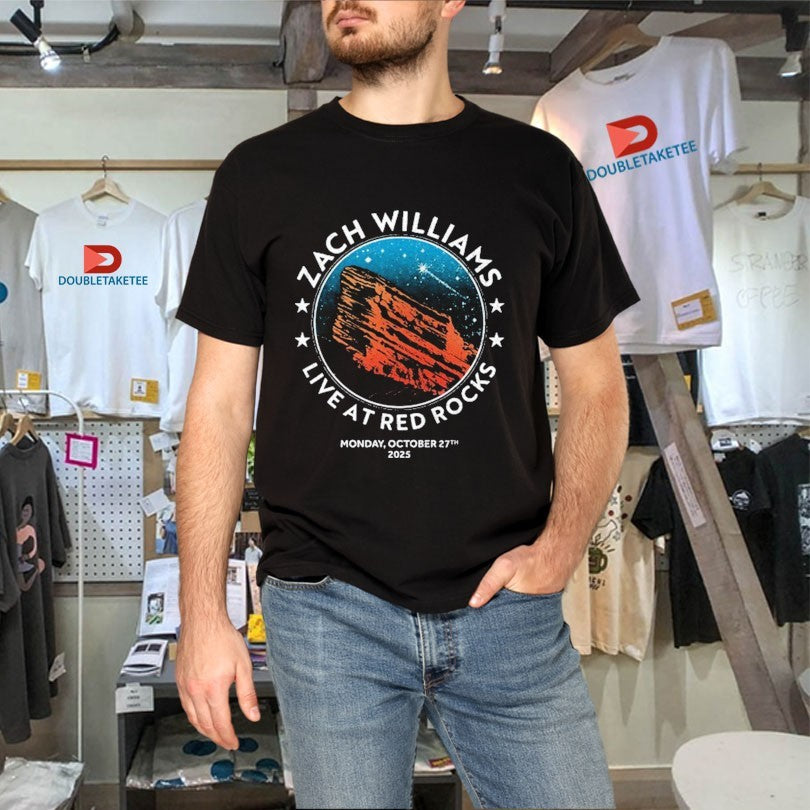 Official Zach Williams Red Rocks Amphitheatre Oct 27 2025 Shirts