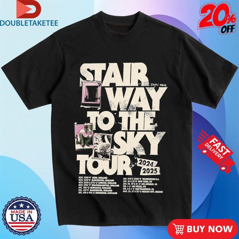 Official Zayn Stairway To The Sky Tour 2024 2025 Shirts
