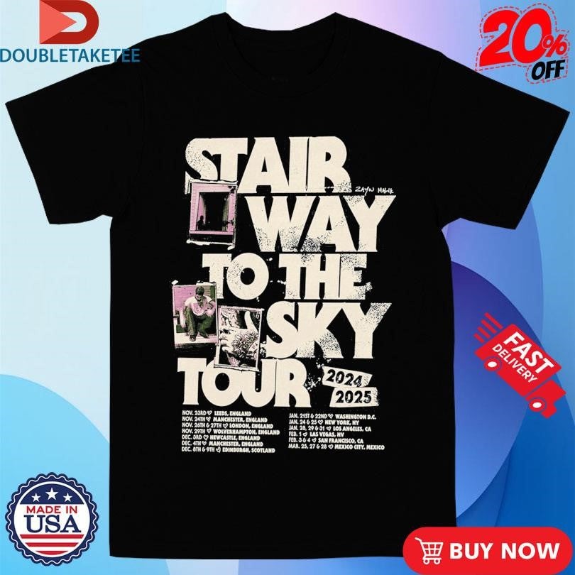 Official Zayn Stairway To The Sky Tour 2024 2025 Shirts