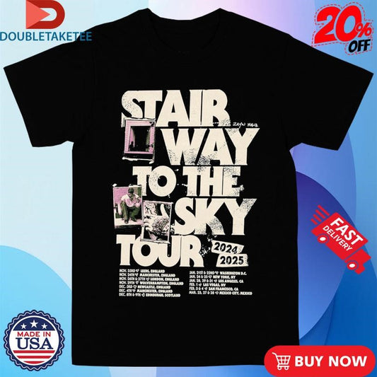 Official Zayn Stairway To The Sky Tour 2024 2025 Shirts