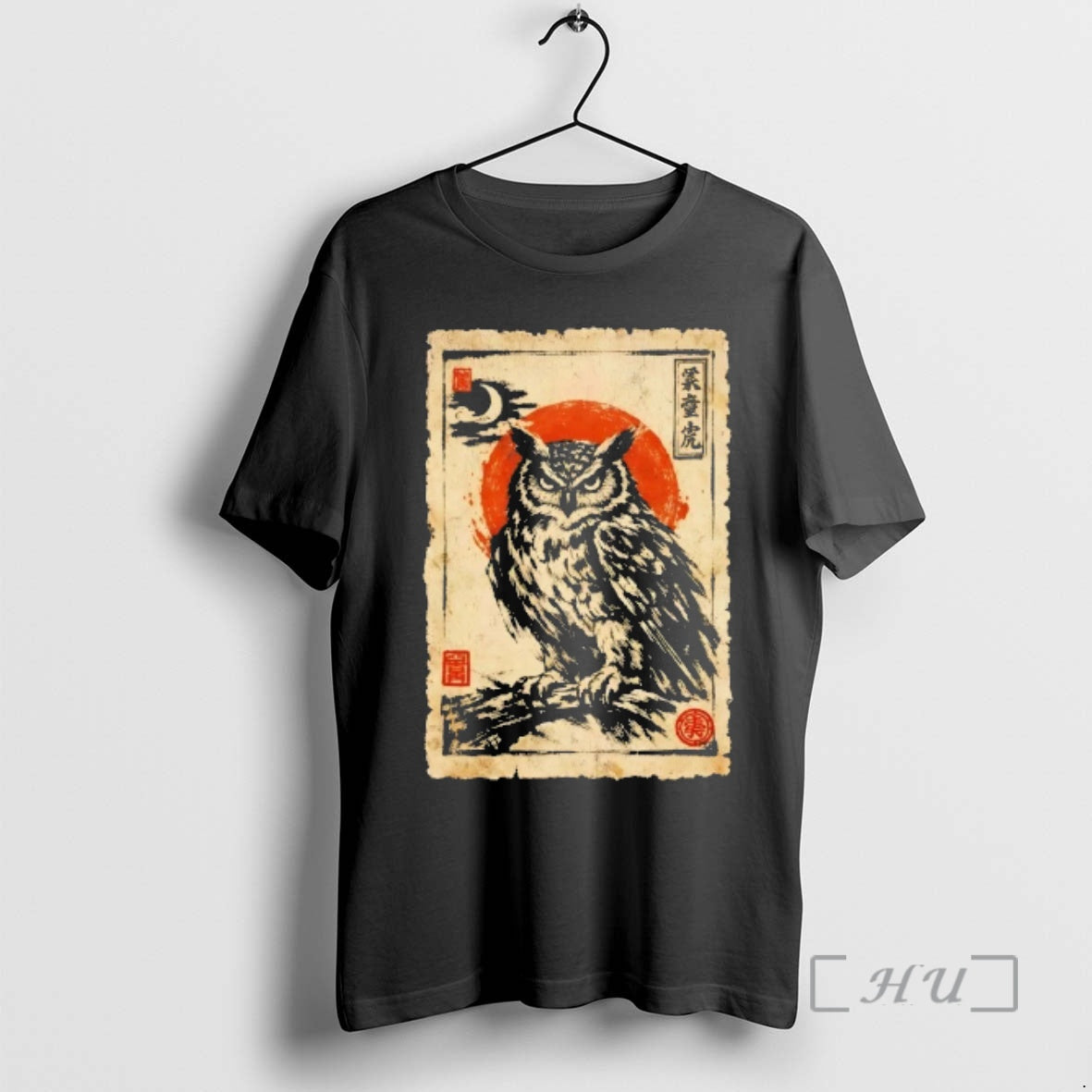 Officials Bird Owl Japanese Art T-Shirts, Hoodie, Sweatshirt