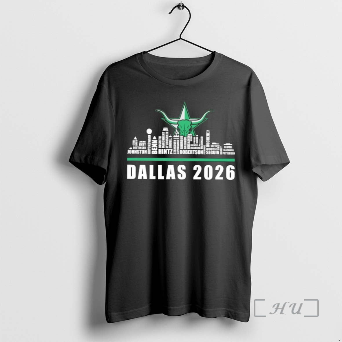 Officials Dallas Stars 2026 City Skyline Graphic