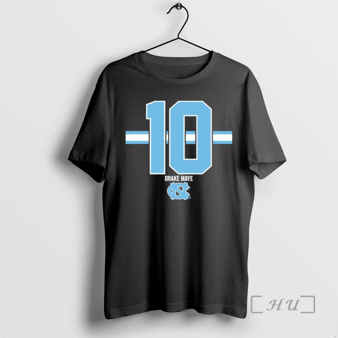 Officials Drake Maye 10 Unc Football Stripe Number Name T-Shirts, Hoodie, Sweatshirt