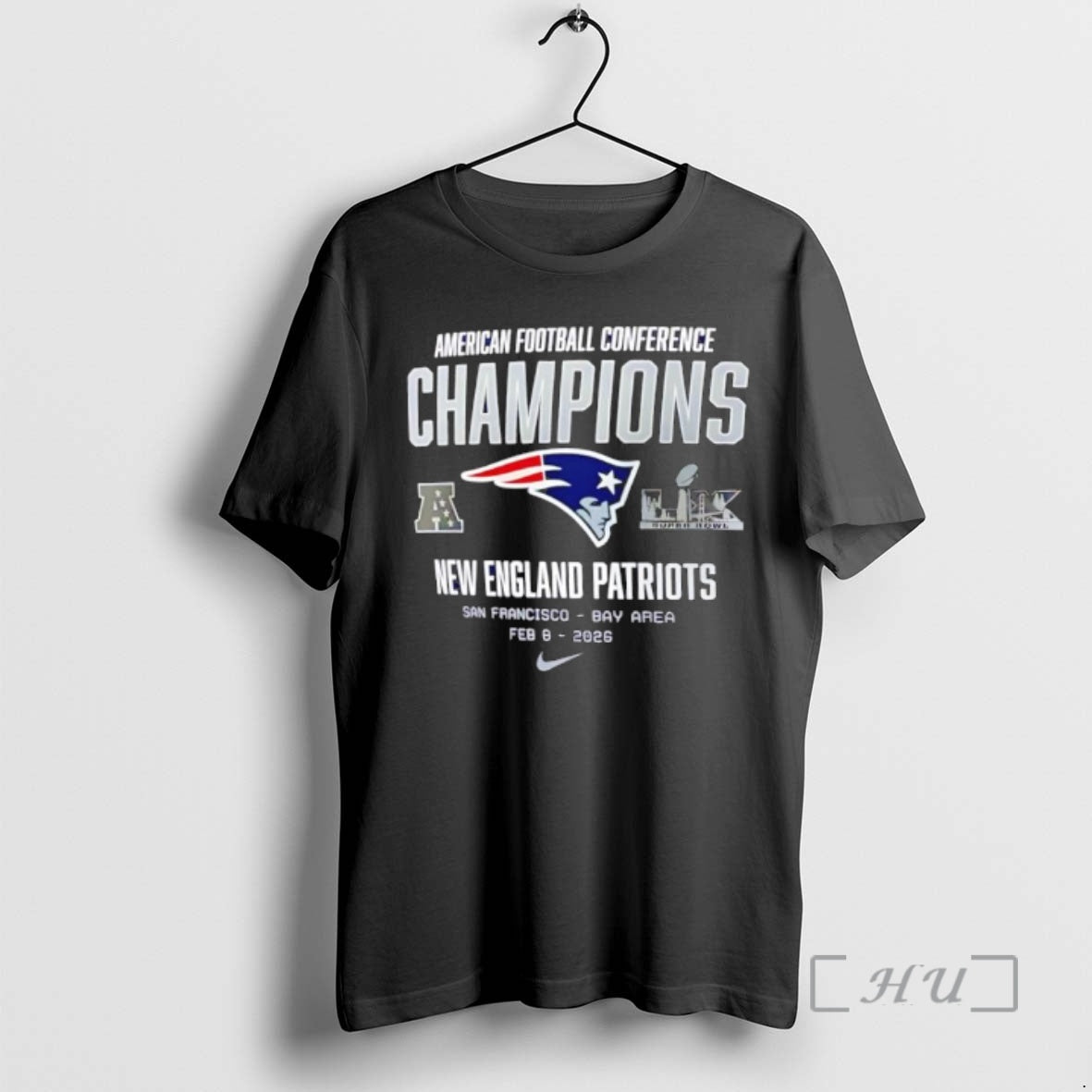 Officials New England Patriots 2025 Afc Champions Logo T-Shirts, Hoodie, Sweatshirt | ZylaModa.com