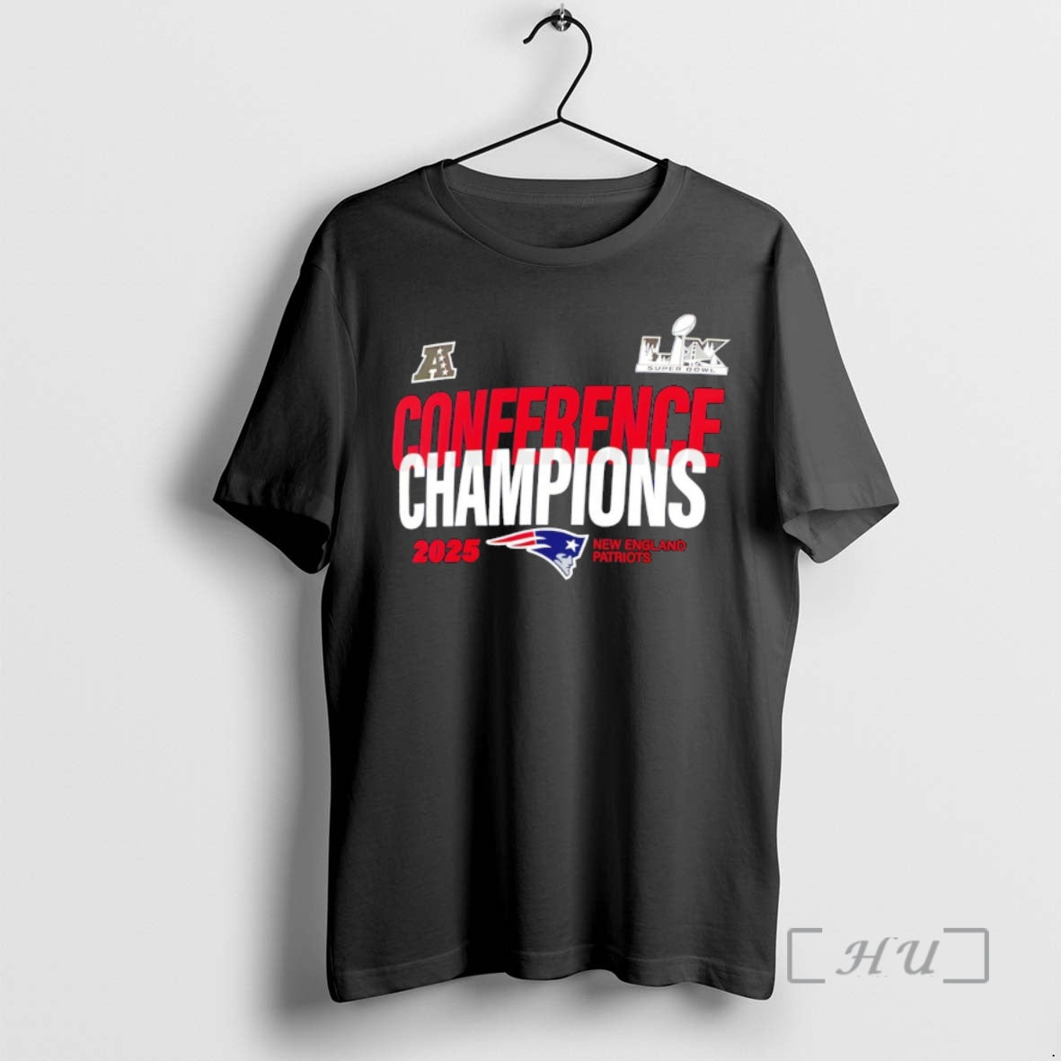 Officials New England Patriots Lix Superbowl 2025 Afc Champions T-Shirts, Hoodie, Sweatshirt | ZylaModa.com