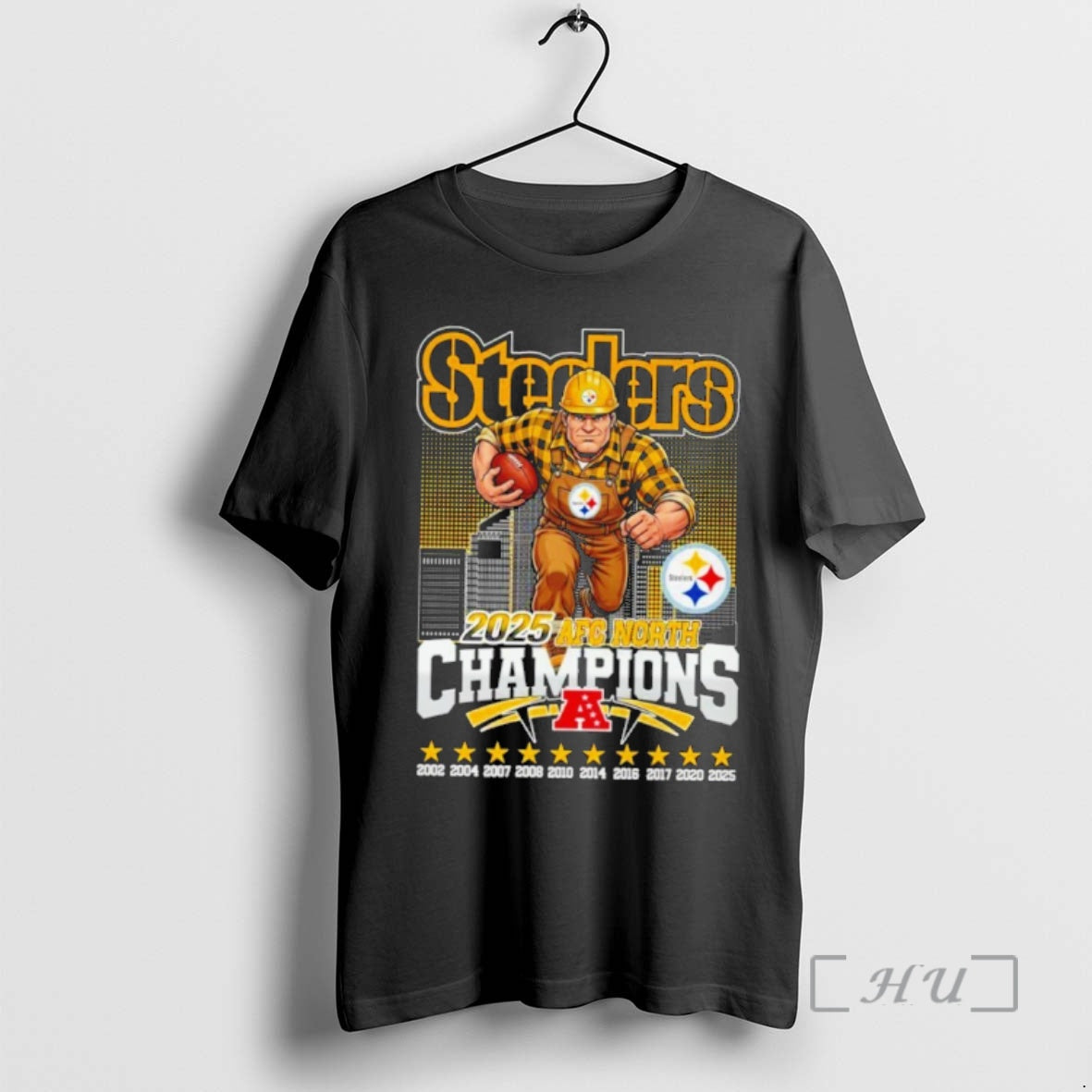 Officials Pittsburgh Steelers 2025 Afc North Champions Celebrate T-Shirts, Hoodie, Sweatshirt | ZylaModa.com
