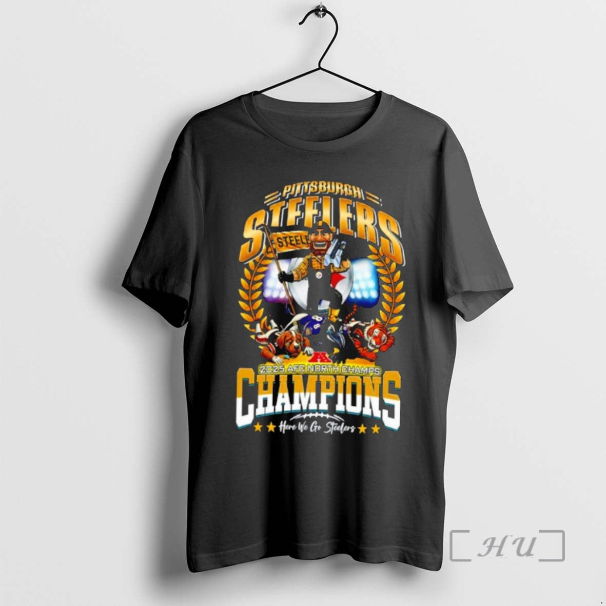 Officials Pittsburgh Steelers 2025 Afc North Division Champions Terrible Tower T-Shirts, Hoodie, Sweatshirt | ZylaModa.com
