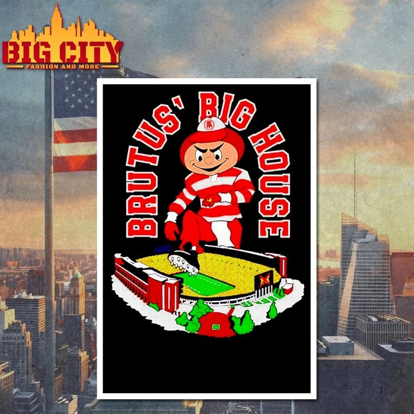 Ohio House Brutus’ Big House mascot stadium shirt