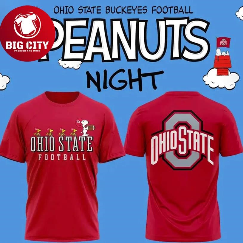 Ohio State Football x Peanuts 2025 Two Sided Shirt
