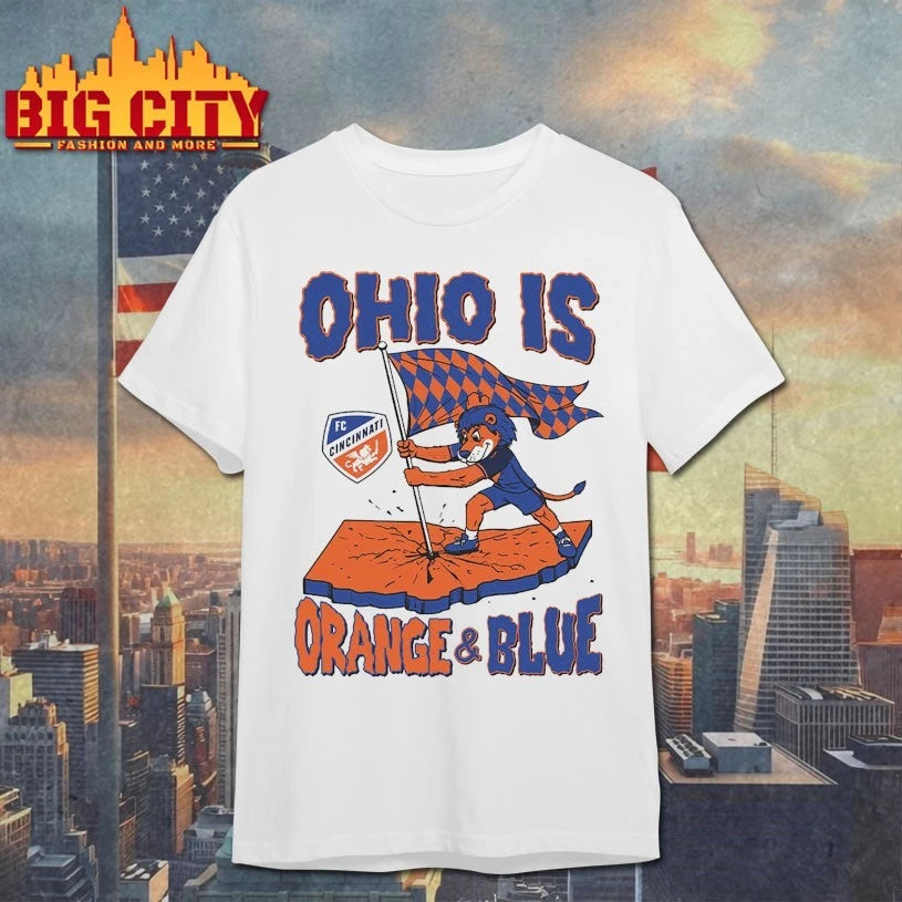 Ohio is Orange &amp; Blue FC Cincinnati Mascot Shirt